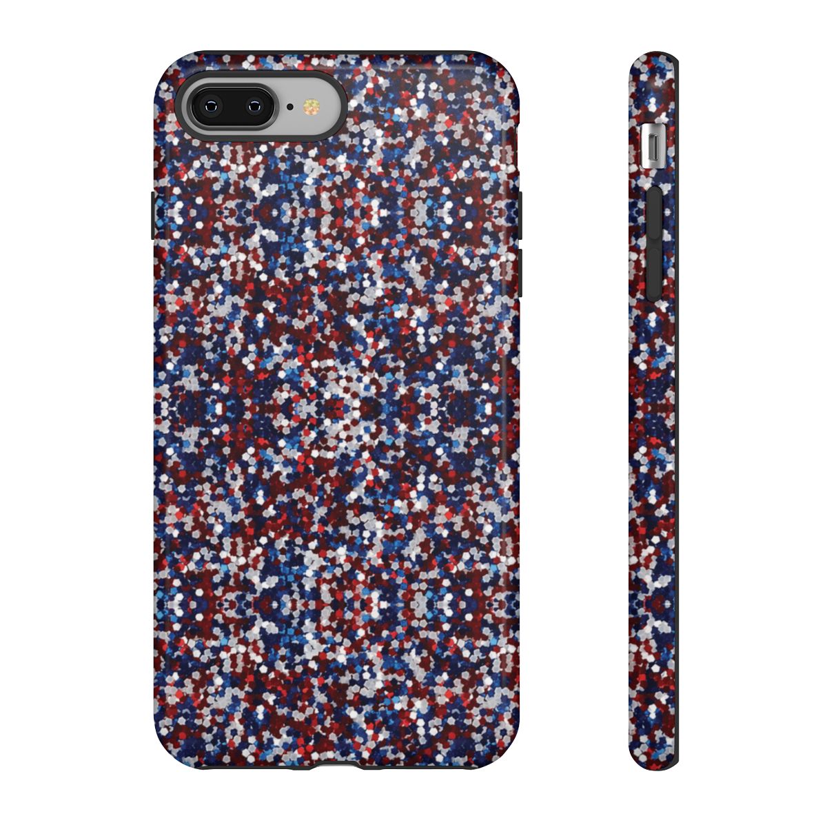 Red White Blue Glitter Tough Case