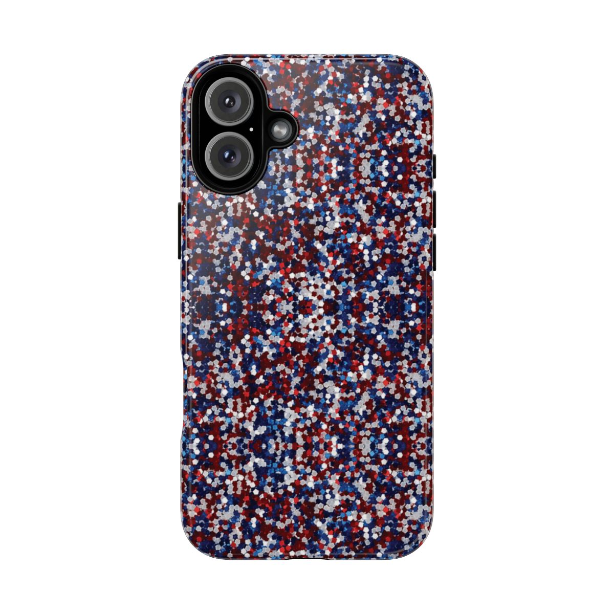 Red White Blue Glitter Tough Case