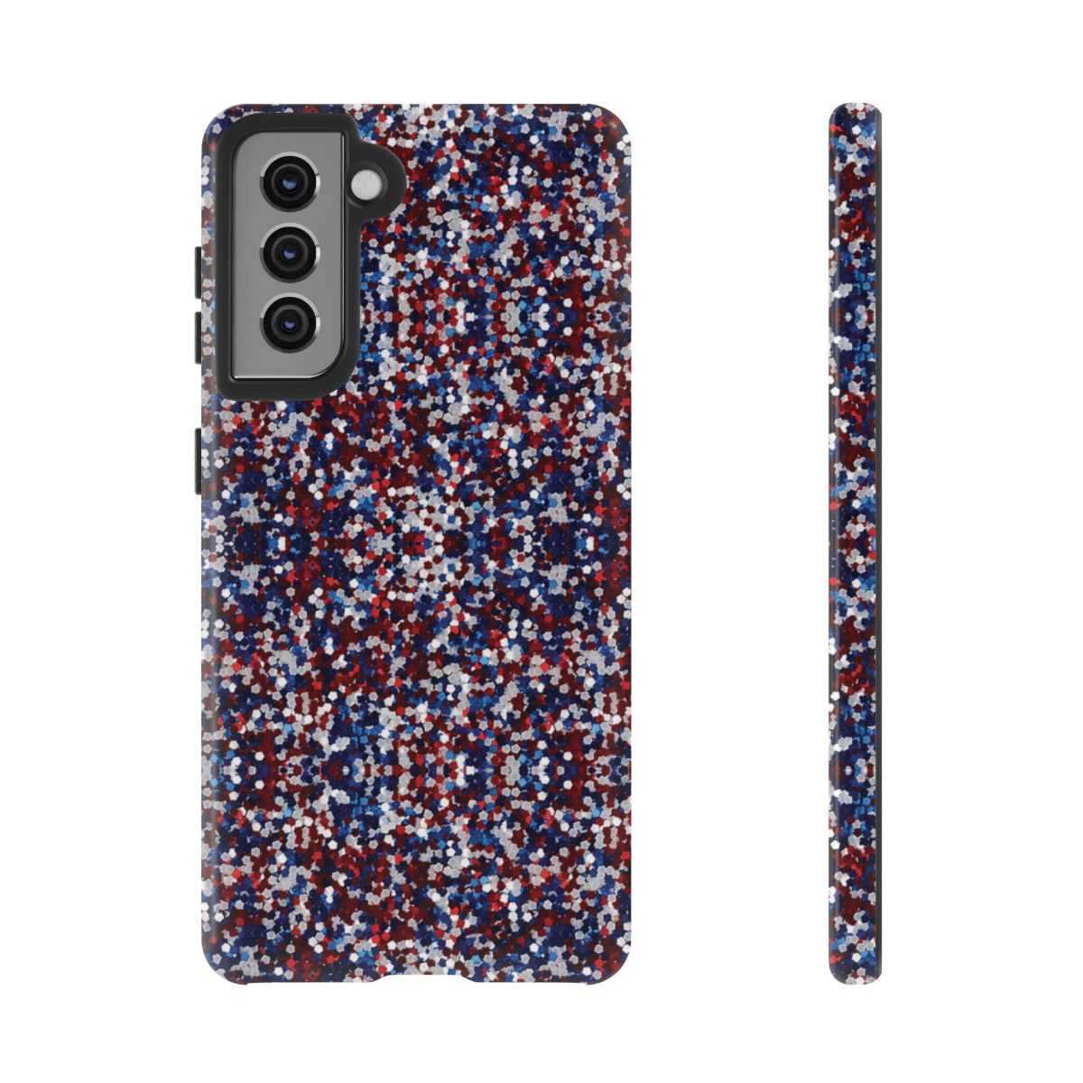 Red White Blue Glitter Tough Case