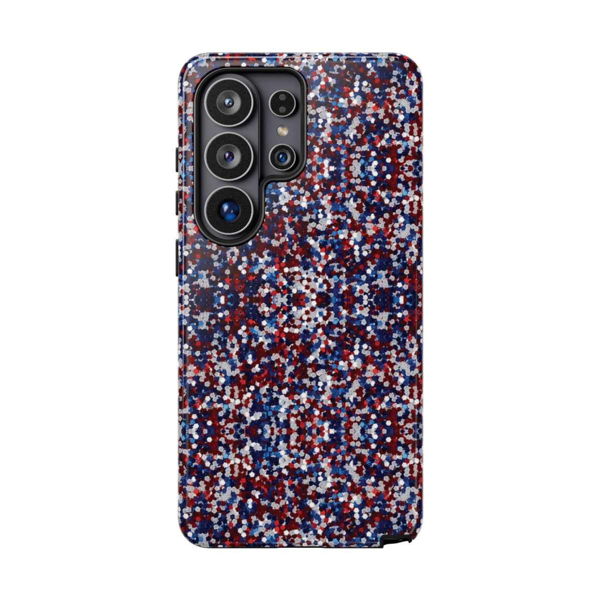 Red White Blue Glitter Tough Case