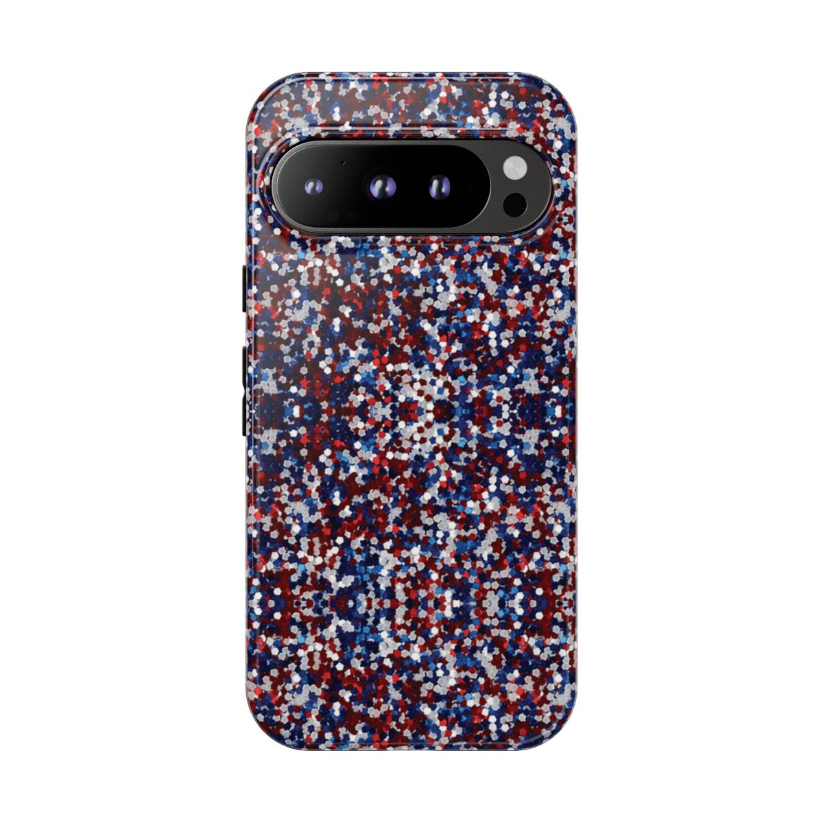 Red White Blue Glitter Tough Case