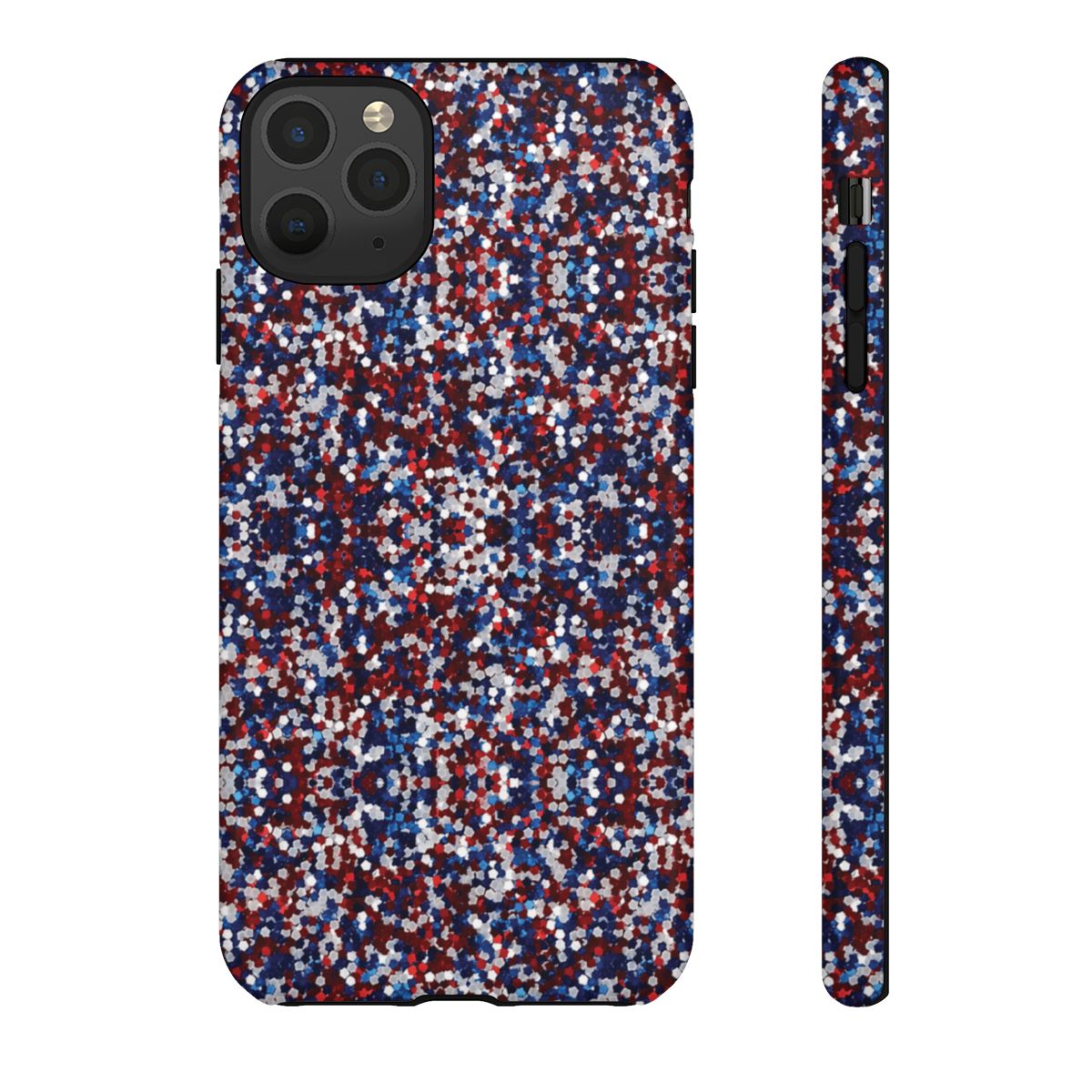 Red White Blue Glitter Tough Case