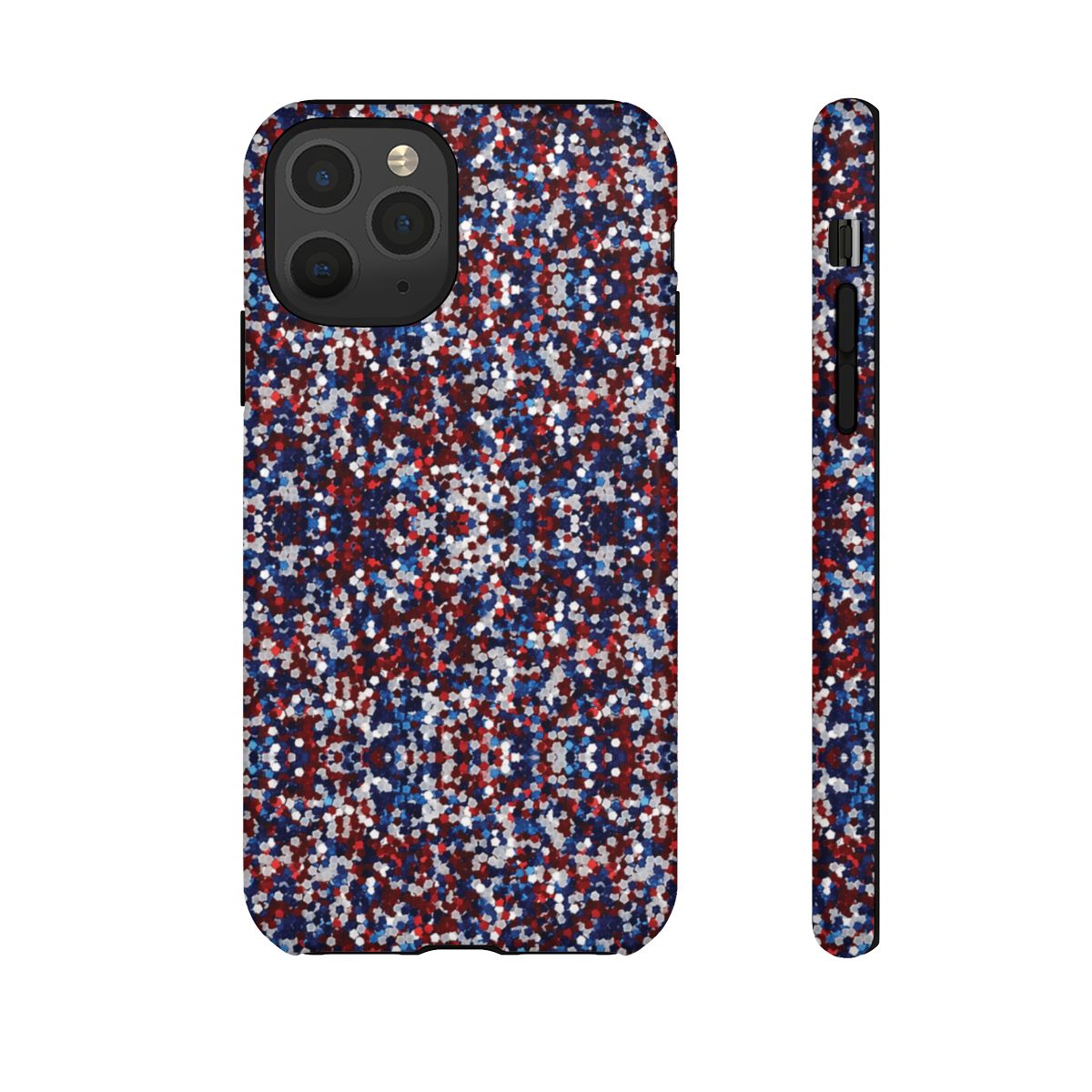 Red White Blue Glitter Tough Case