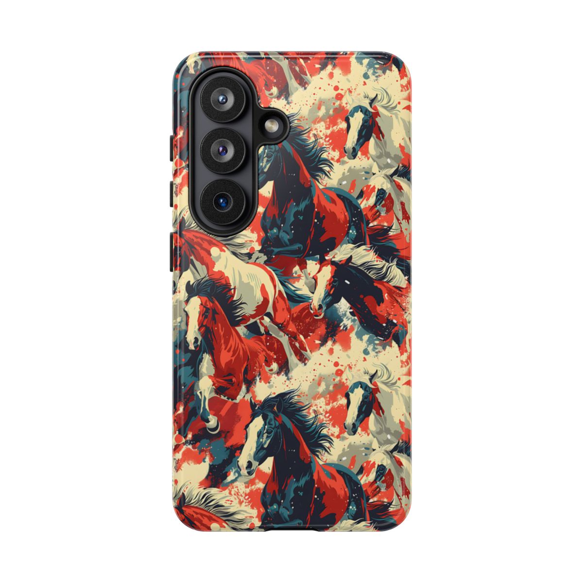 Red White Blue Horses Tough Case