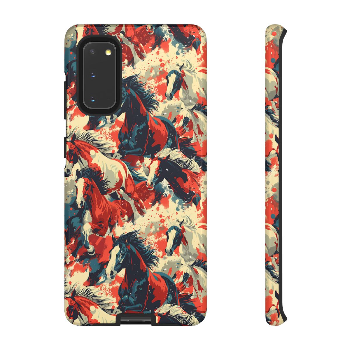 Red White Blue Horses Tough Case