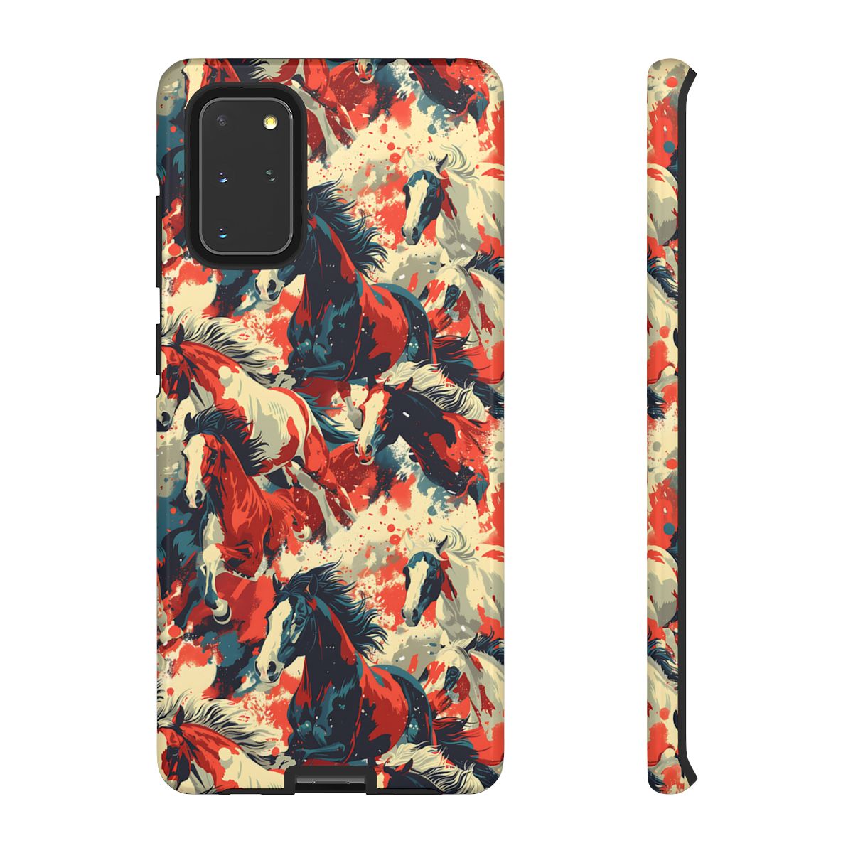Red White Blue Horses Tough Case