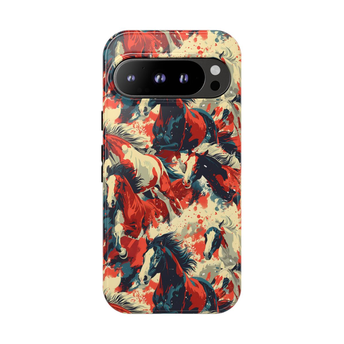 Red White Blue Horses Tough Case