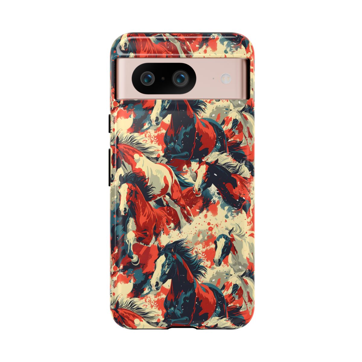 Red White Blue Horses Tough Case