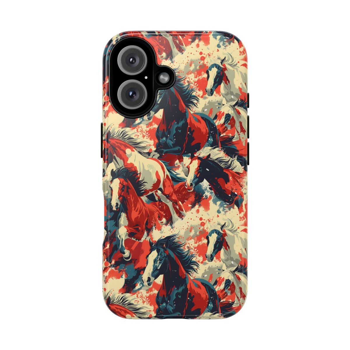 Red White Blue Horses Tough Case