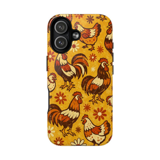 Retro Chickens Magnetic Case