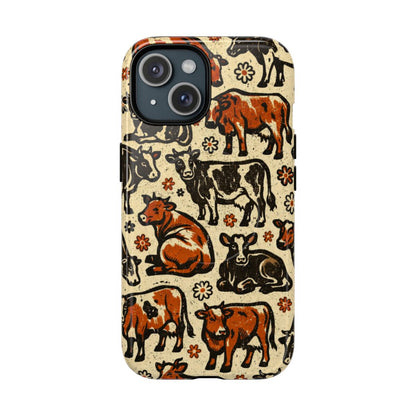 Retro Cows Magnetic Case