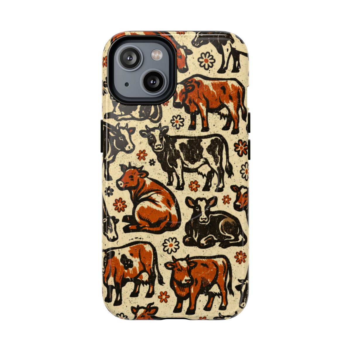 Retro Cows Magnetic Case