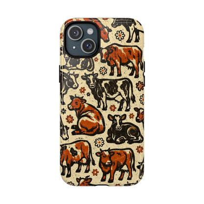 Retro Cows Magnetic Case