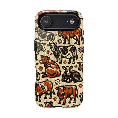 Retro Cows Magnetic Case