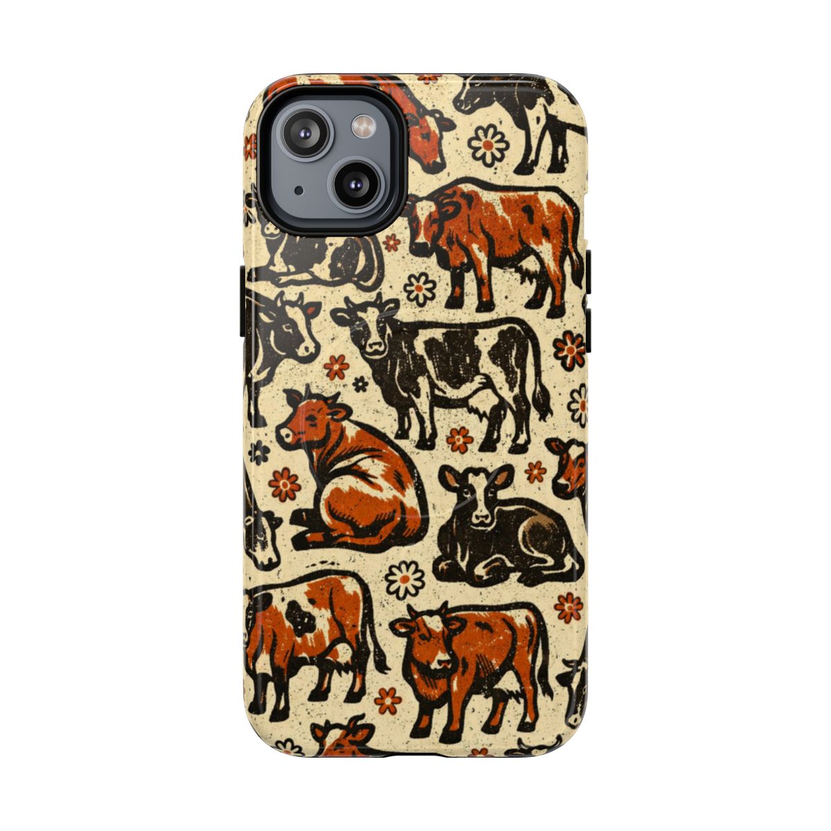 Retro Cows Magnetic Case
