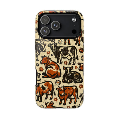 Retro Cows Magnetic Case