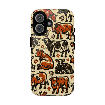 Retro Cows Magnetic Case