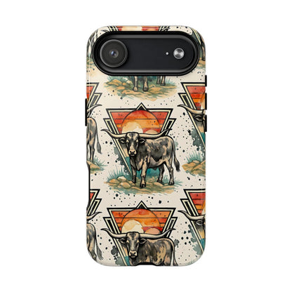 Retro Longhorn Magnetic Case
