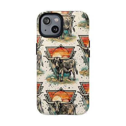 Retro Longhorn Magnetic Case