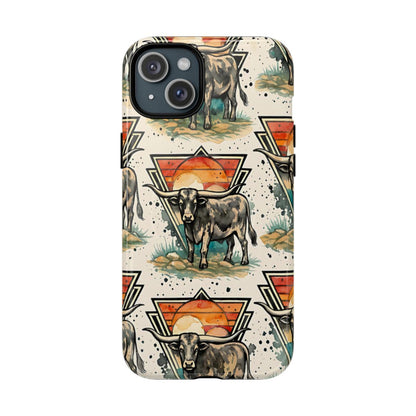 Retro Longhorn Magnetic Case