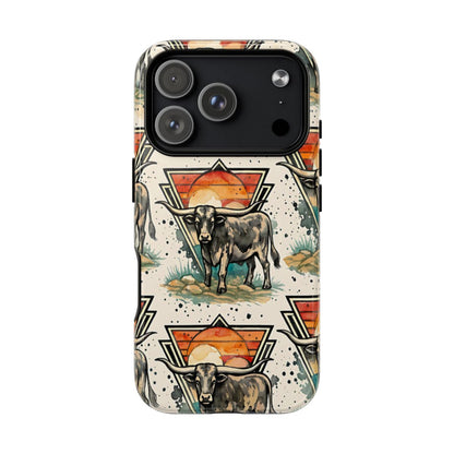 Retro Longhorn Magnetic Case