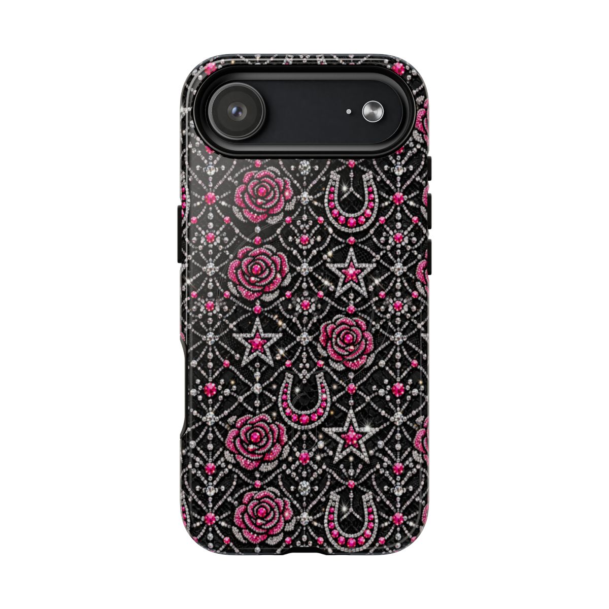 Rhinestone Rose Magnetic Case