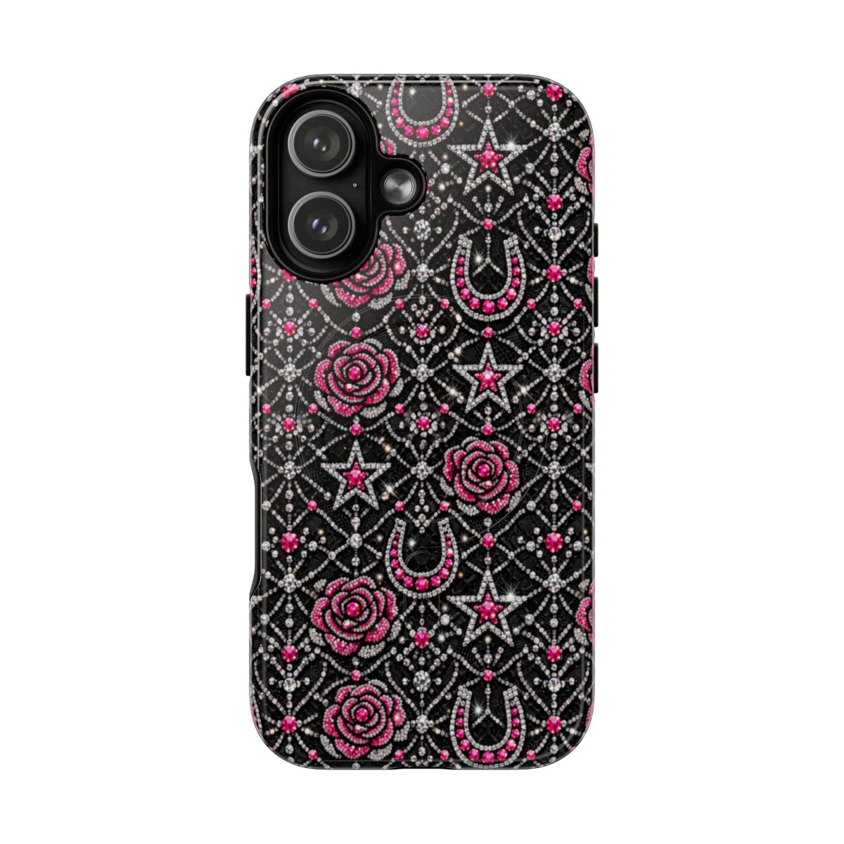 Rhinestone Rose Magnetic Case