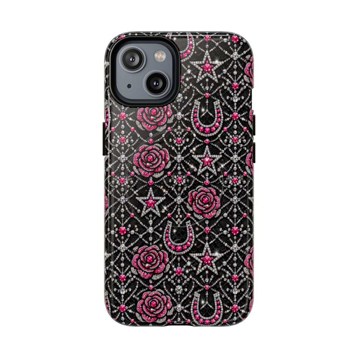 Rhinestone Rose Magnetic Case