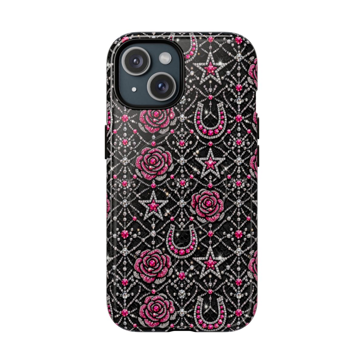 Rhinestone Rose Magnetic Case