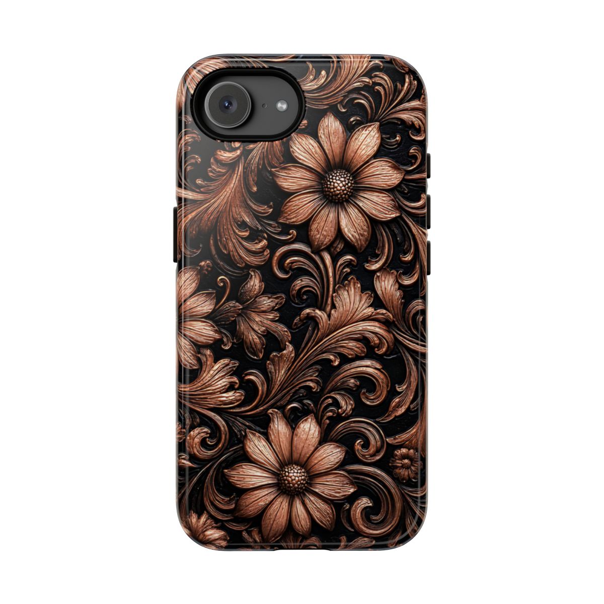 Rose Gold Floral Tough Case - iPhone 17e
