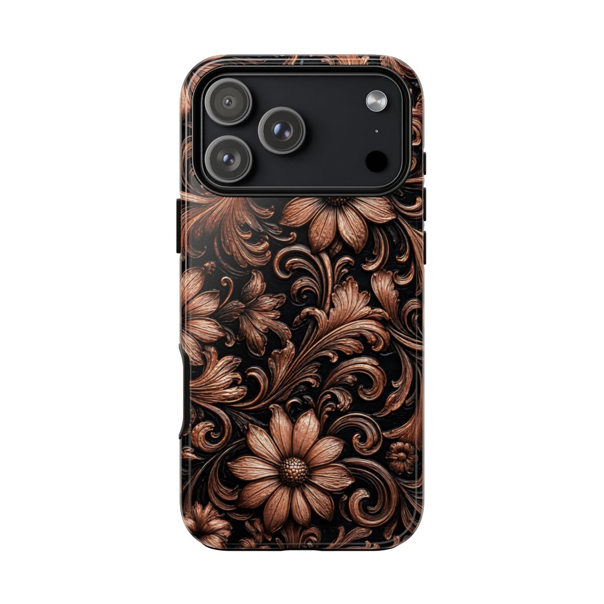 Rose Gold Floral Tough Case - iPhone 18 Pro Max