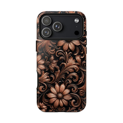 Rose Gold Floral Tough Case - iPhone 18 Pro Max