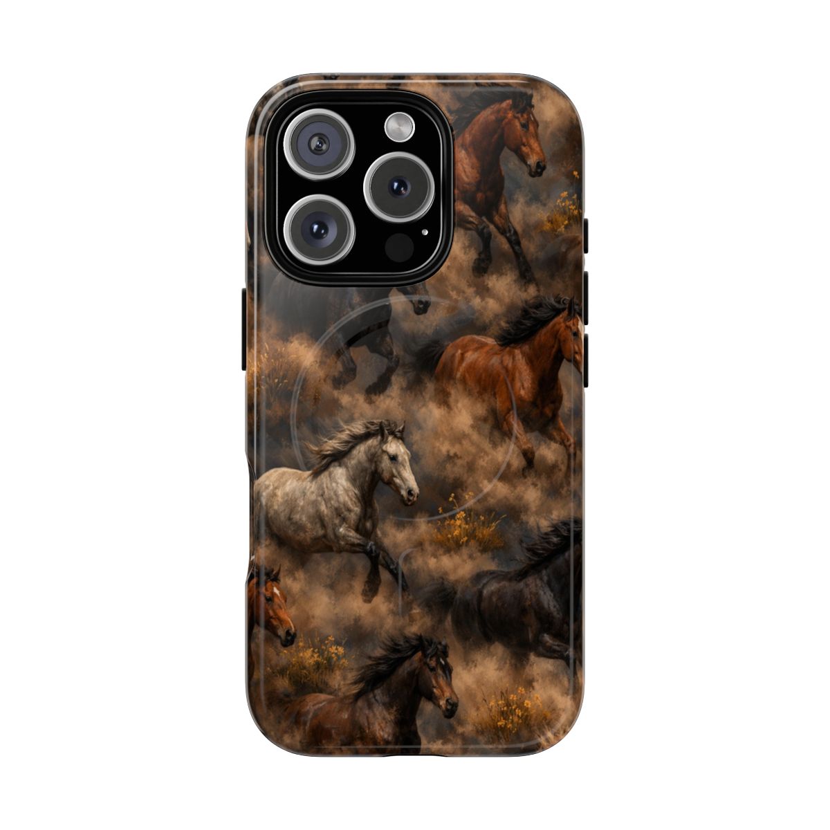 Running Horses Magnetic Case