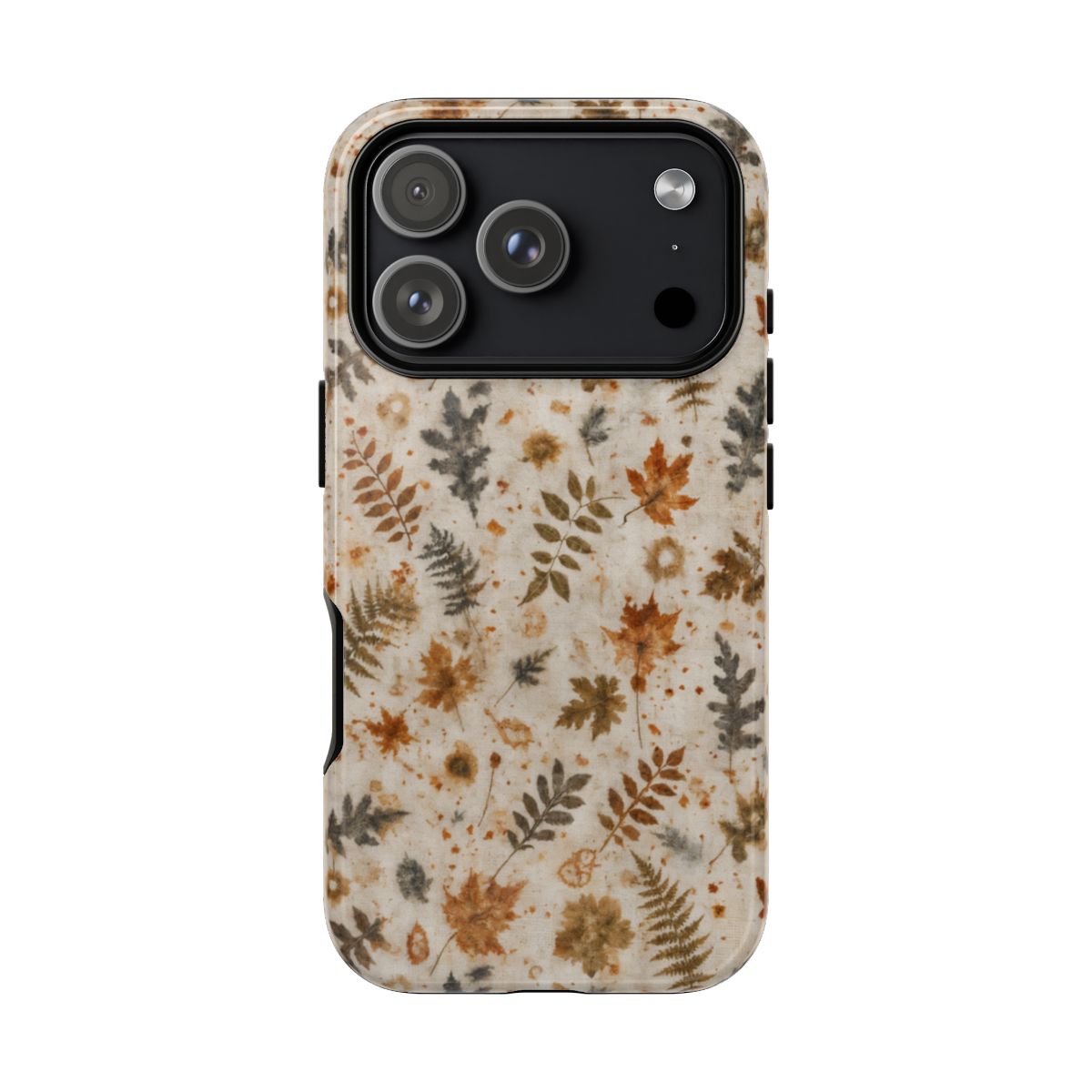 Rust Print Leaves Tough Case - iPhone 18 Pro