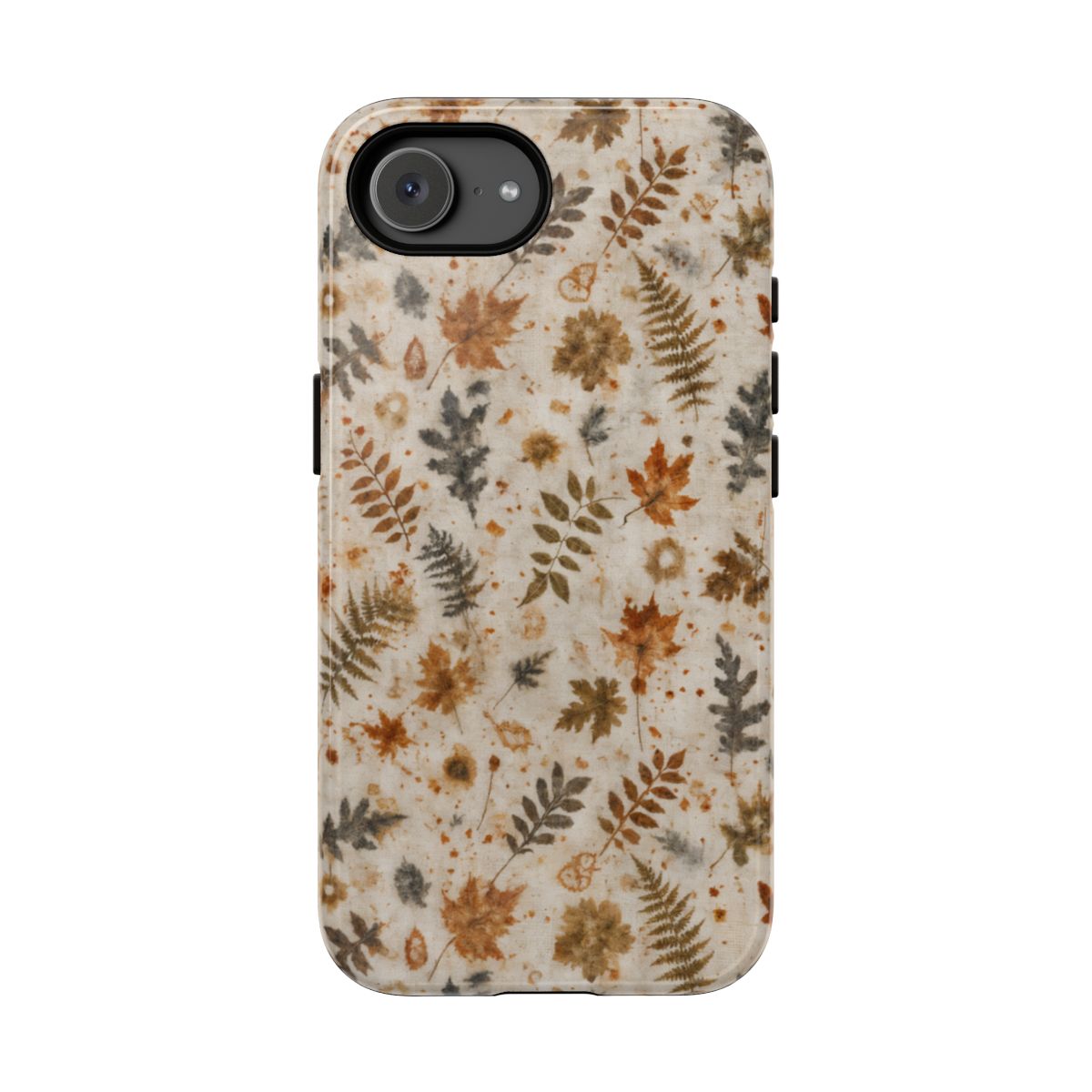 Rust Print Leaves Tough Case - iPhone 17e
