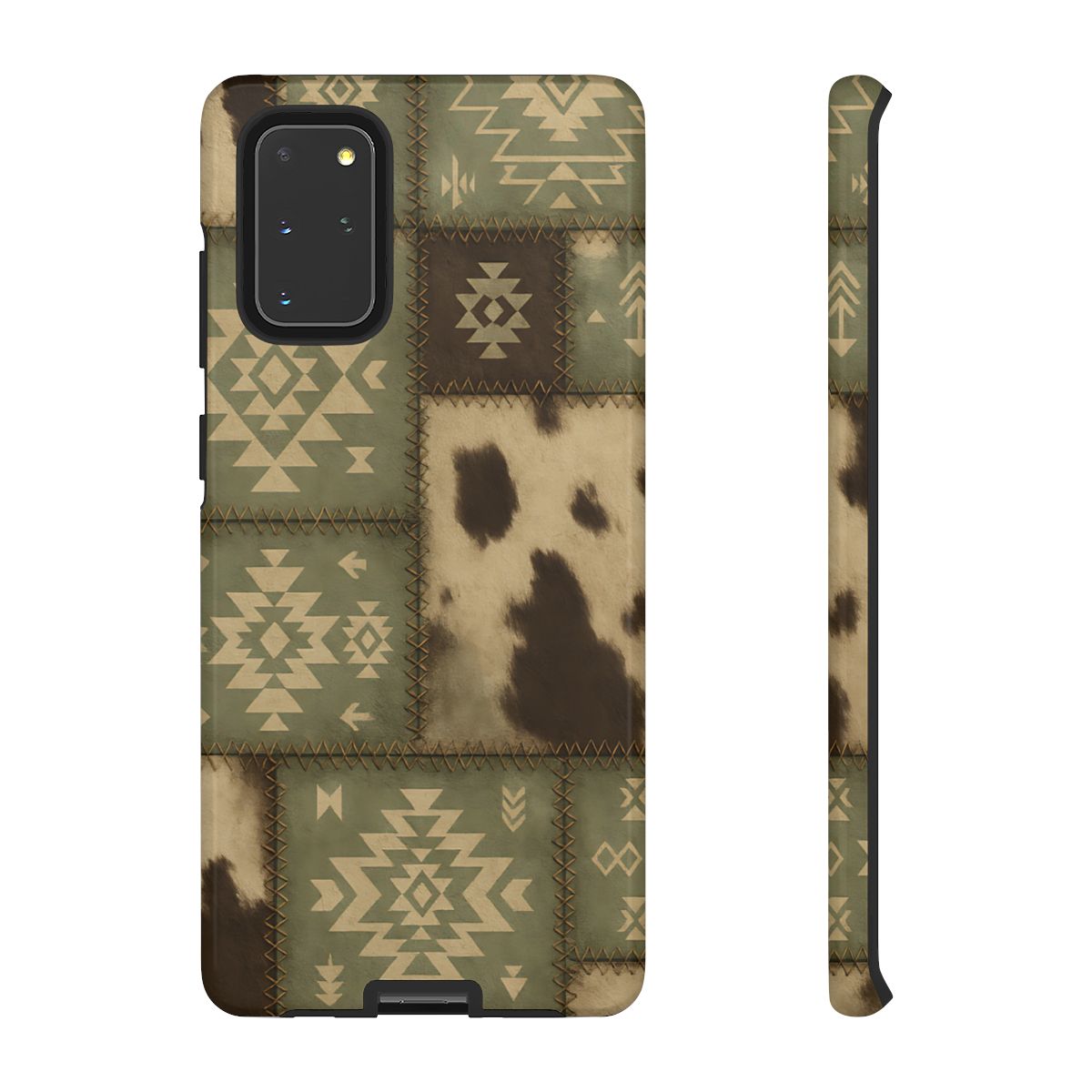 Rustic Sage Patchwork Tough Phone Case