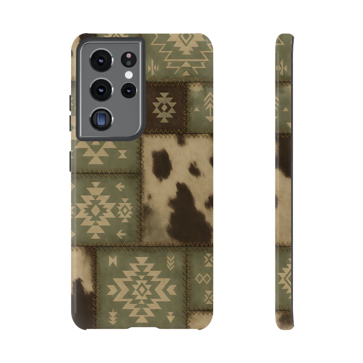 Rustic Sage Patchwork Tough Phone Case