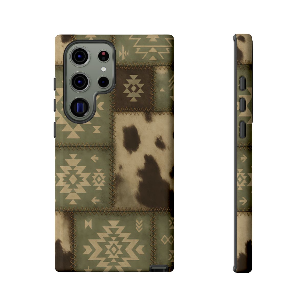 Rustic Sage Patchwork Tough Phone Case