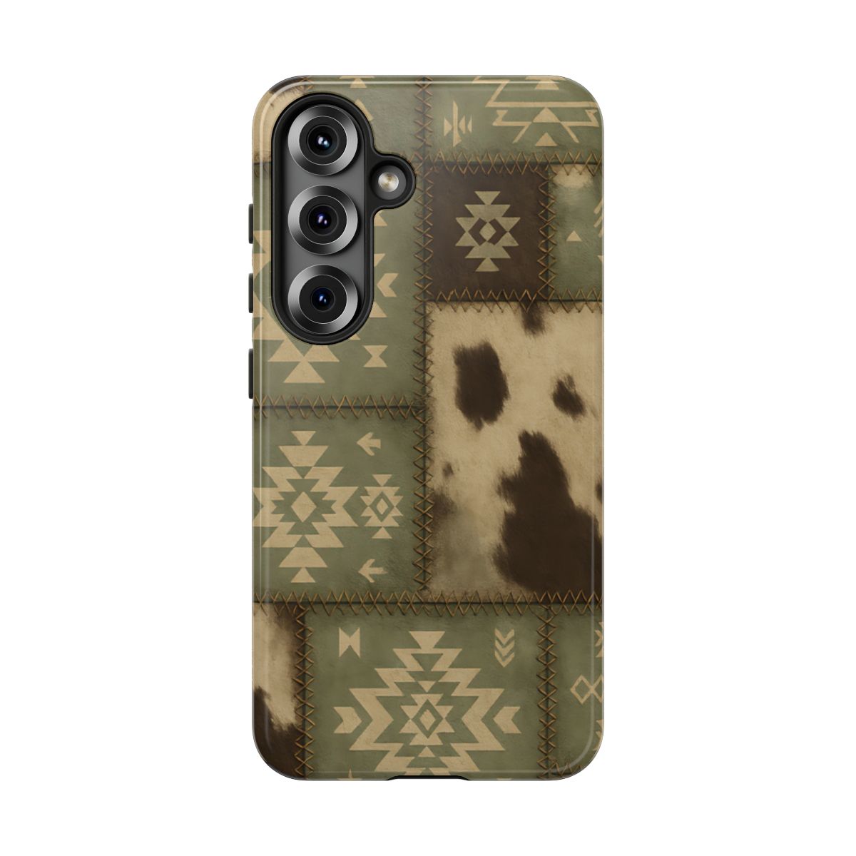 Rustic Sage Patchwork Tough Phone Case