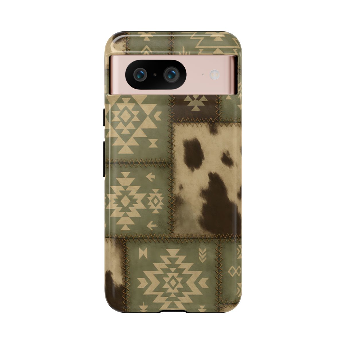 Rustic Sage Patchwork Tough Phone Case