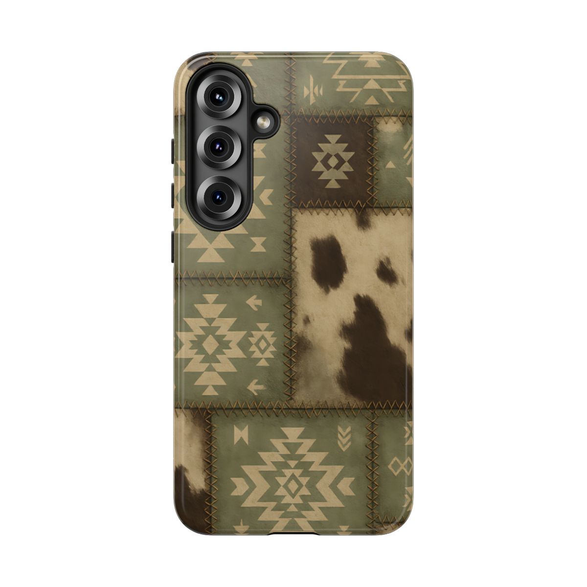 Rustic Sage Patchwork Tough Phone Case