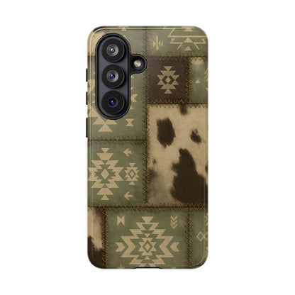 Rustic Sage Patchwork Tough Case