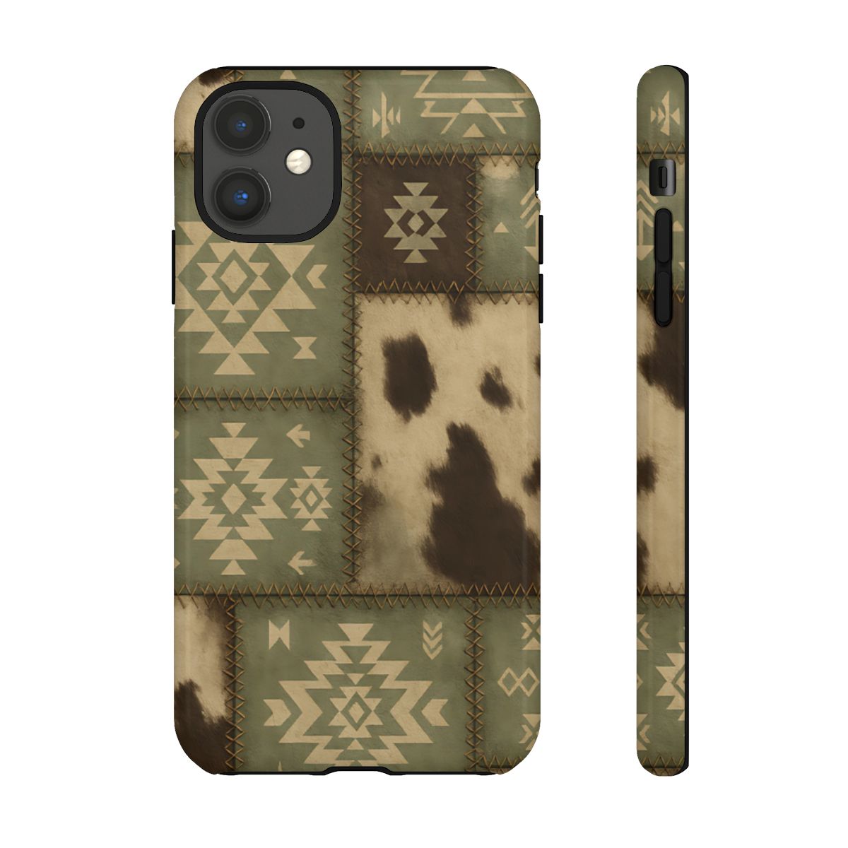 Rustic Sage Patchwork Tough Phone Case