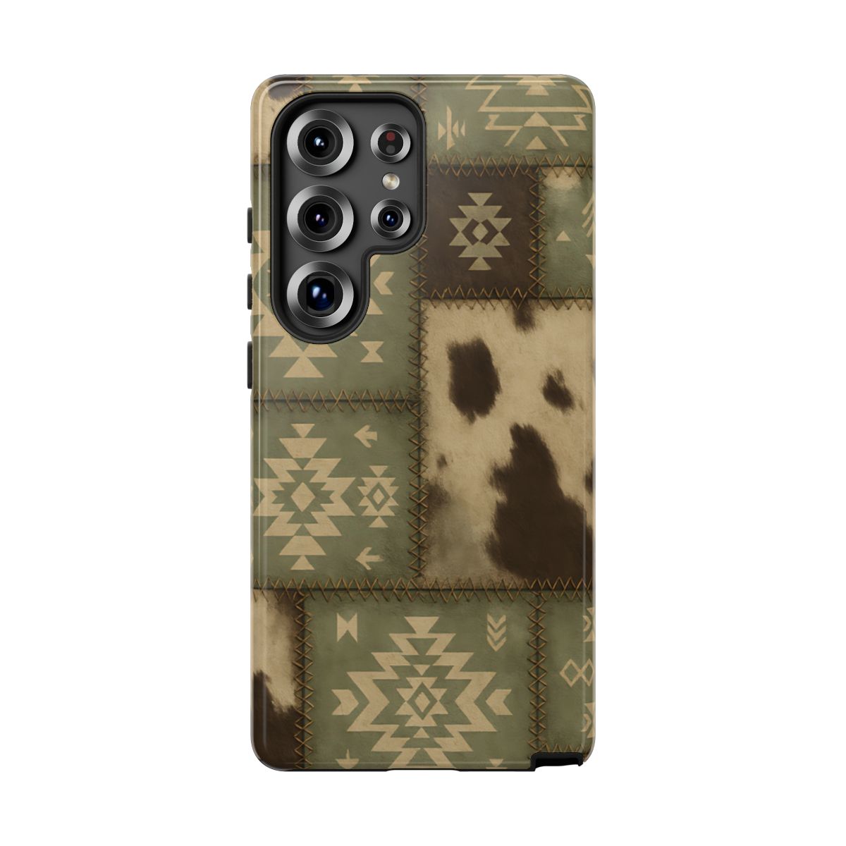 Rustic Sage Patchwork Tough Phone Case
