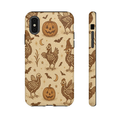 Rustic Skeleton Chickens Tough Case