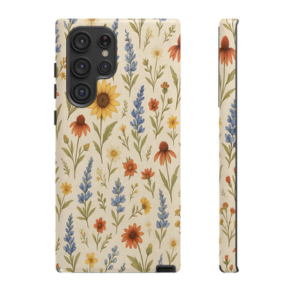 Rustic Wildflowers Tough Case