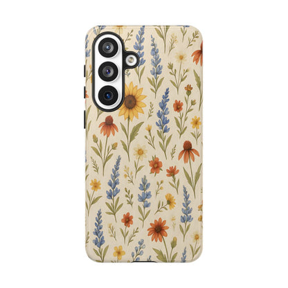 Rustic Wildflowers Tough Case