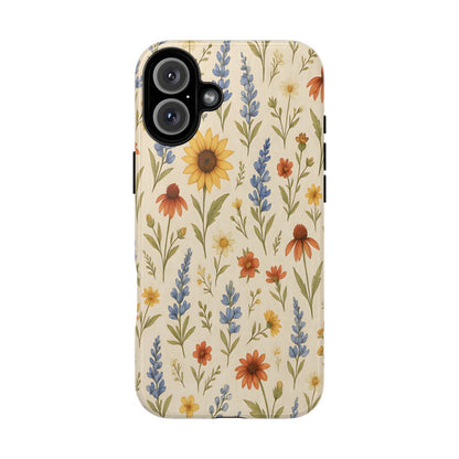 Rustic Wildflowers Tough Case