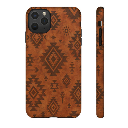 Terracotta Aztec Tough Phone Case