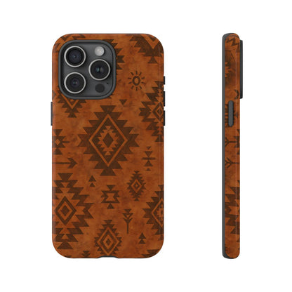 Terracotta Aztec Tough Phone Case
